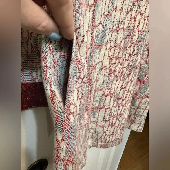 Maeve by Anthropologie Suma blue and red animal print turtleneck dress - Picture 6 of 7